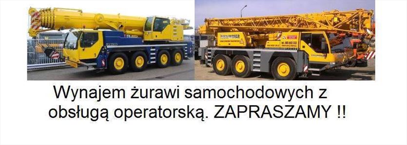 przyjazna Dźwigi, dźwigowe urządzenia - usługi, wypożyczanie, Momar Usługi Dźwigowo-Transportowe Marcin Marut, Tczew